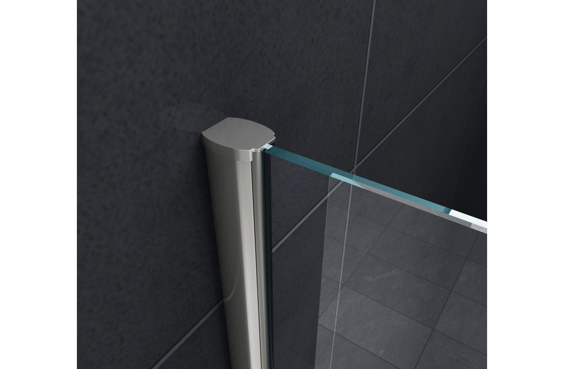Square Douchewand voor Bad 70x140 cm helder glas