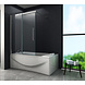 Move Schuifdeur douchewand voor bad 120x150 cm helder glas Move Schuifdeur douchewand voor bad 120x150 cm helder glas