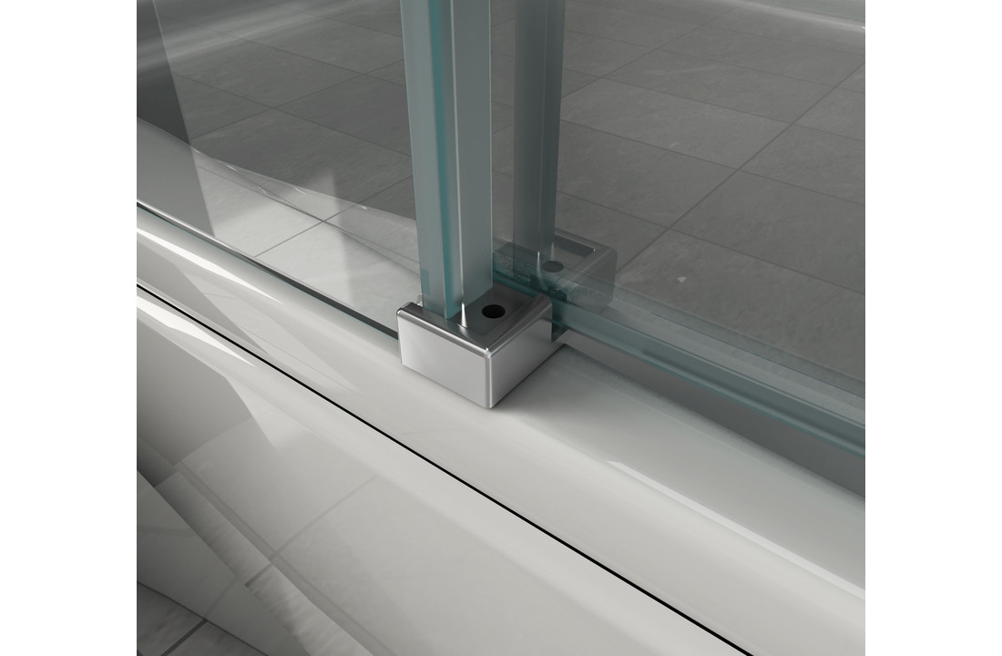 Move Schuifdeur douchewand voor bad 120x150 cm helder glas