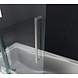 Move Schuifdeur douchewand voor bad 120x150 cm helder glas Move Schuifdeur douchewand voor bad 120x150 cm helder glas