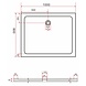 Rheiner douchebak 100x80x5 cm rechthoek zwart Rheiner douchebak 100x80x5 cm rechthoek zwart