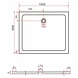 Rheiner douchebak 100x90x5 cm rechthoek zwart Rheiner douchebak 100x90x5 cm rechthoek zwart