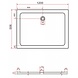 Rheiner douchebak 120x90x5 cm rechthoek zwart Rheiner douchebak 120x90x5 cm rechthoek zwart