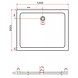 Rheiner douchebak 120x100x5 cm rechthoek zwart Rheiner douchebak 120x100x5 cm rechthoek zwart