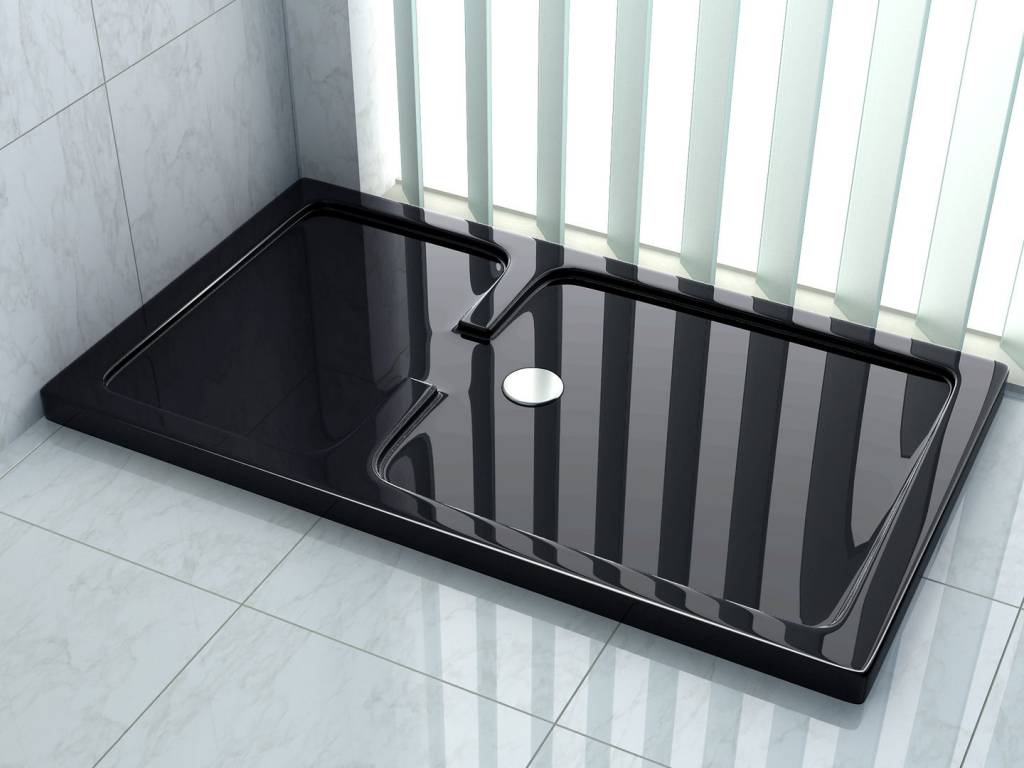 Rheiner Douchebak 150X90X5 Cm Rechthoek Zwart huismerk kopen in de aanbieding