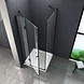 Novia douchecabine zij instap vierkant 90x90x195 cm - matzwart Novia douchecabine zij instap vierkant 90x90x195 cm - matzwart