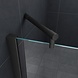 Novia douchecabine zij instap vierkant 80x80x195 cm - matzwart Novia douchecabine zij instap vierkant 80x80x195 cm - matzwart