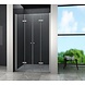 Accor vouwbare douchedeur nisdeur 135x195 cm helder glas Accor vouwbare douchedeur nisdeur 135x195 cm helder glas