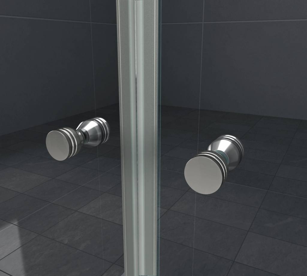 Accor vouwbare douchedeur nisdeur 135x195 cm helder glas