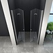 Accor vouwbare douchedeur nisdeur 135x195 cm helder glas Accor vouwbare douchedeur nisdeur 135x195 cm helder glas