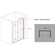 Accor vouwbare douchedeur nisdeur 135x195 cm helder glas Accor vouwbare douchedeur nisdeur 135x195 cm helder glas
