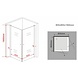 Stalis-MG Douchecabine hoekinstap 80x80x190 cm met matglas Stalis-MG Douchecabine hoekinstap 80x80x190 cm met matglas