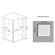 Stalis-FX douchecabine zij instap 90x90x190 cm met draaideur Stalis-FX douchecabine zij instap 90x90x190 cm met draaideur