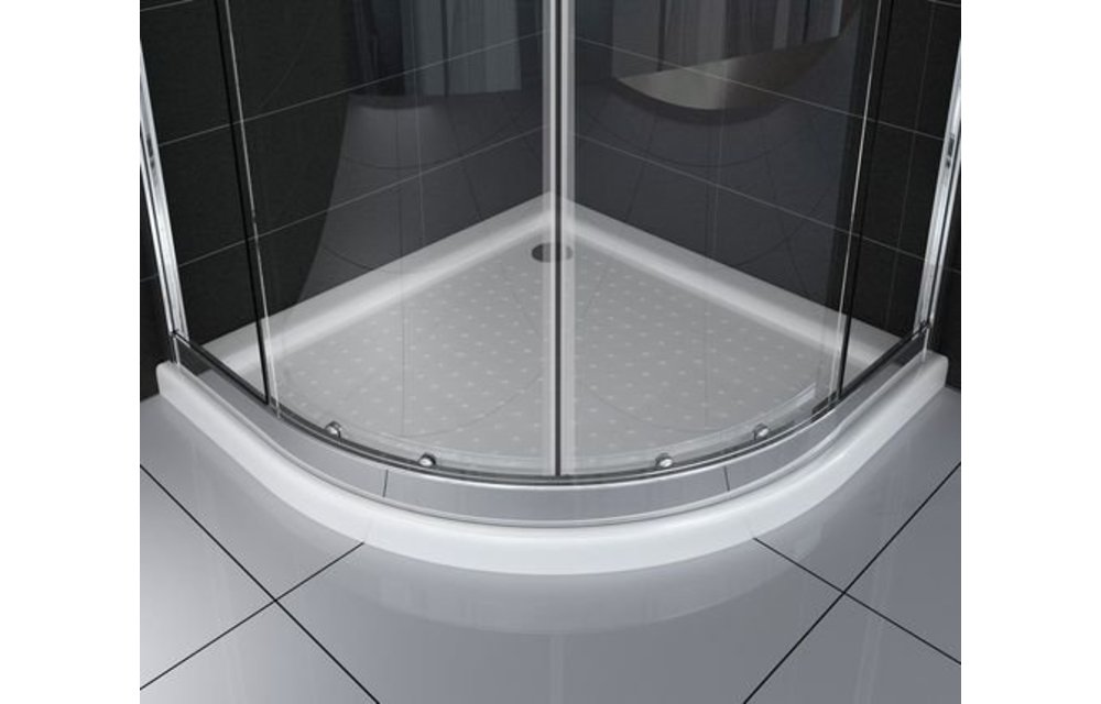 Friso douchecabine kwartrond met hoekinstap 90x90x195 cm