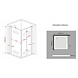 Ontario douchecabine zij instap met vouwdeur 80x80x195 cm Ontario douchecabine zij instap met vouwdeur 80x80x195 cm