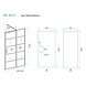 Matzwarte Horizon Nisdeur 90 cm Rechts/Links + Vast Paneel Matzwarte Horizon Nisdeur 90 cm Rechts/Links + Vast Paneel