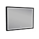 Night Led-Spiegel 70x50 Mat Zwart Condensvrij Night Led-Spiegel 70x50 Mat Zwart Condensvrij