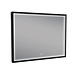 Wiesbaden Rechthoek condensvrije & verwarming LED-Spiegel 80x60 cm mat zwart Wiesbaden Rechthoek condensvrije & verwarming LED-Spiegel 80x60 cm mat zwart