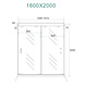 Dubbele nis schuifdeuren 160x200 cm Dubbele nis schuifdeuren 160x200 cm