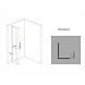Aqua Inloopdouche 30x200 cm 10 mm helder glas Aqua Inloopdouche 30x200 cm 10 mm helder glas
