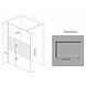 Inloopdouche Aqua-Frosted 160 x 200 cm 10 mm veiligheidsglas Inloopdouche Aqua-Frosted 160 x 200 cm 10 mm veiligheidsglas