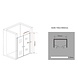 Swing Douchedeur Pendeldeur 75x195 cm Helder Glas Swing Douchedeur Pendeldeur 75x195 cm Helder Glas