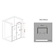 Swing Douchedeur Pendeldeur 80x195 cm Helder Glas Swing Douchedeur Pendeldeur 80x195 cm Helder Glas