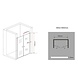 Swing Douchedeur Pendeldeur 85x195 cm Helder Glas Swing Douchedeur Pendeldeur 85x195 cm Helder Glas