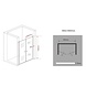 Swing Douchedeur Pendeldeur 95x195 cm Helder Glas Swing Douchedeur Pendeldeur 95x195 cm Helder Glas