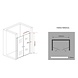 Swing Douchedeur Pendeldeur 100x195 cm Helder Glas Swing Douchedeur Pendeldeur 100x195 cm Helder Glas