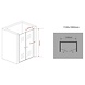 Swing douchedeur 110x195 cm met pendeldeuren helder glas Swing douchedeur 110x195 cm met pendeldeuren helder glas