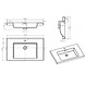 STILO Badmeubel greeploos 80 cm hoogglans wit met softclose STILO Badmeubel greeploos 80 cm hoogglans wit met softclose