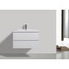 STILO Badmeubel greeploos 80 cm hoogglans wit met softclose STILO Badmeubel greeploos 80 cm hoogglans wit met softclose