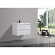 STILO Badmeubel greeploos 80 cm hoogglans wit met softclose STILO Badmeubel greeploos 80 cm hoogglans wit met softclose