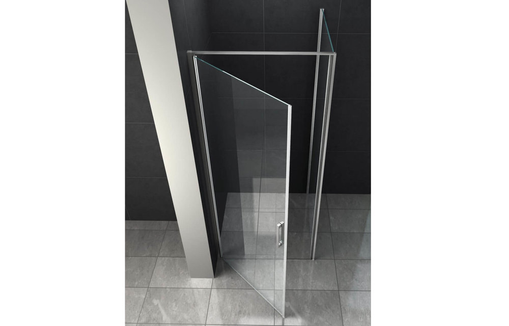 Setel Douchecabine 100x100 cm Zij Instap Vierkant 8 mm - Chroom