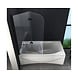 Brize 100x140 cm mat zwart bad douchescherm vouwdeur helder glas Brize 100x140 cm mat zwart bad douchescherm vouwdeur helder glas