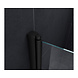 Brize 100x140 cm mat zwart bad douchescherm vouwdeur helder glas Brize 100x140 cm mat zwart bad douchescherm vouwdeur helder glas