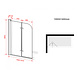 Brize 100x140 cm mat zwart bad douchescherm vouwdeur helder glas Brize 100x140 cm mat zwart bad douchescherm vouwdeur helder glas