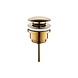 Caral Afvoerplug geborsteld messing Click waste Caral Afvoerplug geborsteld messing Click waste
