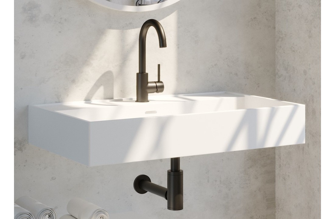 Brauer Black Edition wastafelkraan opbouw draaibare uitloop chroom