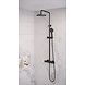 Brauer Brauer Black Edition thermostatische regendouche opbouwset mat zwart Brauer Brauer Black Edition thermostatische regendouche opbouwset mat zwart
