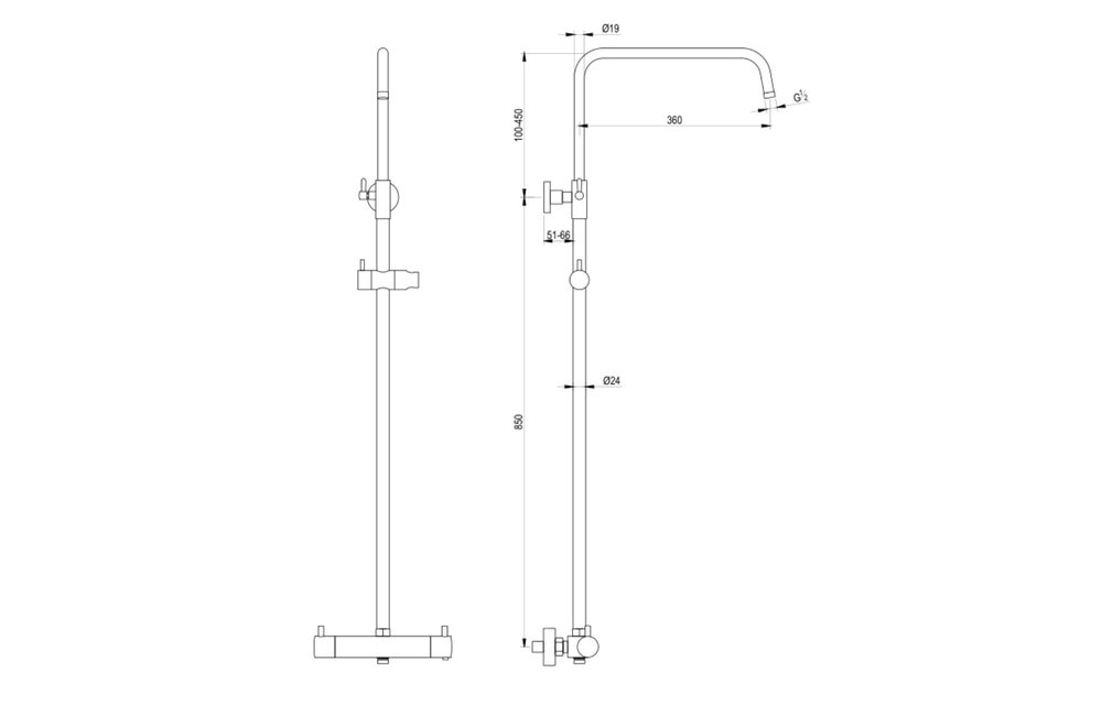 Brauer Chrome Edition Regendouche set Chroom