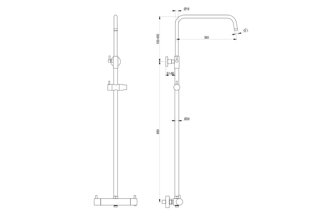 Brauer Chrome Edition Regendouche set Chroom