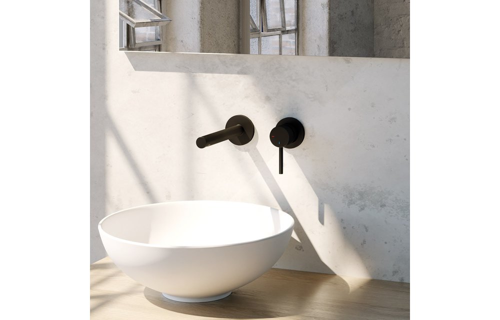 Brauer Black Edition inbouw wastafelkraan - inclusief inbouwdeel Mat Zwart PVD