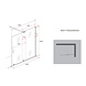 Schuifbare inloopdouche 160x200 cm op rail - complete set Schuifbare inloopdouche 160x200 cm op rail - complete set
