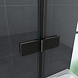 Mat zwarte douchecabine 90x90x195 cm hoek-instap douchecabine kleurvast Mat zwarte douchecabine 90x90x195 cm hoek-instap douchecabine kleurvast