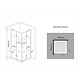 Mat zwarte douchecabine 90x90x195 cm hoek-instap douchecabine kleurvast Mat zwarte douchecabine 90x90x195 cm hoek-instap douchecabine kleurvast