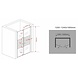 Swing-Cover Douchedeur Pendeldeur 120x195 cm Gedeeltelijk Matglas Swing-Cover Douchedeur Pendeldeur 120x195 cm Gedeeltelijk Matglas