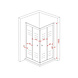 Slide Douchecabine Hoekinstap Schuifdeuren 90x90x195 cm Matzwart Slide Douchecabine Hoekinstap Schuifdeuren 90x90x195 cm Matzwart