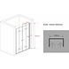 Accor vouwbare douchedeur nisdeur 100x195 cm helder glas Accor vouwbare douchedeur nisdeur 100x195 cm helder glas